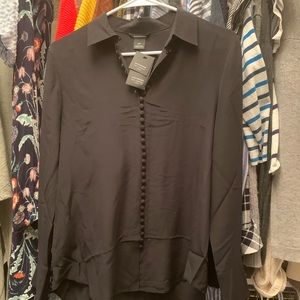 Club Monaco NWT black blouse
